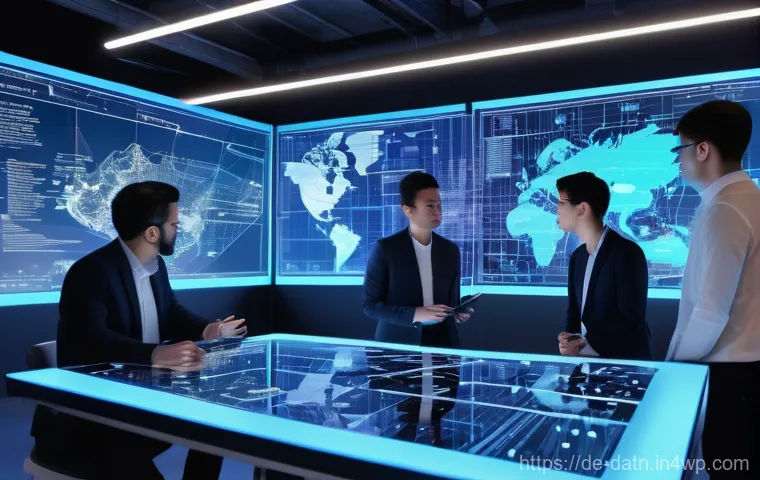 데이터 처리의 용이성을 위한 빅데이터 프레임워크 - **Prompt 2: German Precision Data Hub**
    A sleek, ultra-modern server room or data center interio...