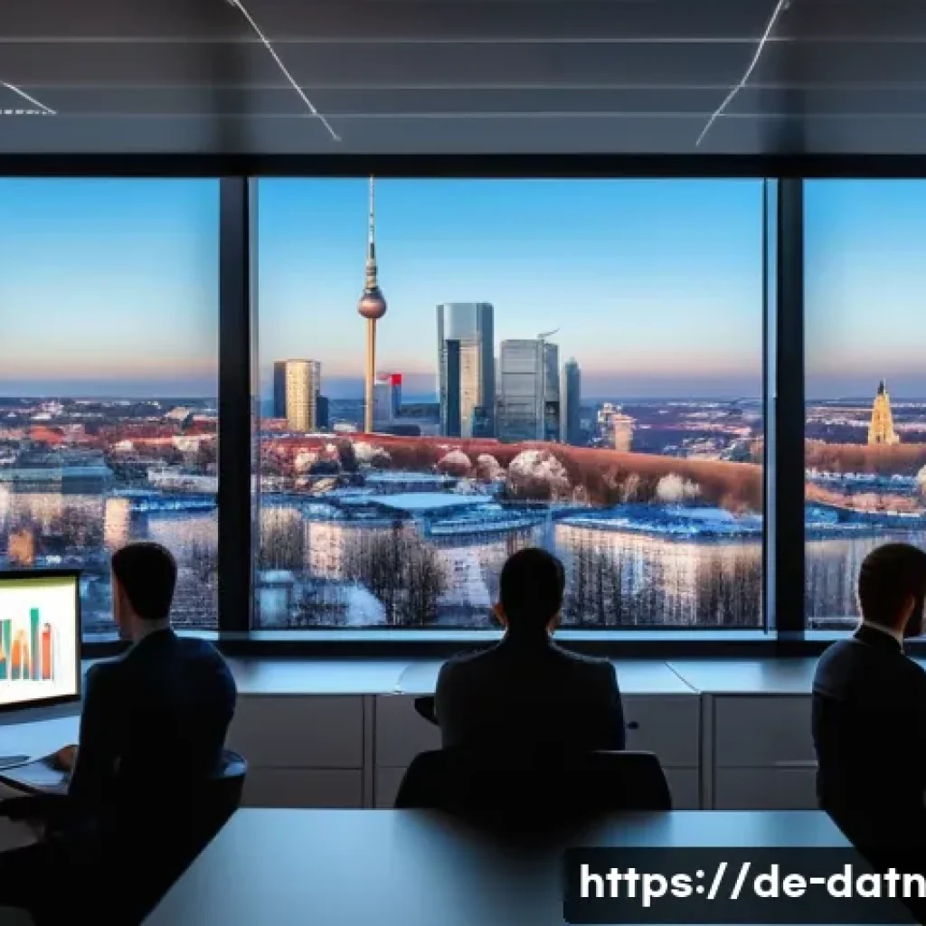 비즈니스 요구에 맞는 빅데이터 분석 프레임워크 선택 - A modern office environment in Germany showcasing a diverse team of data engineers and analysts coll...
