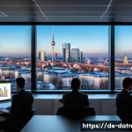 Home 22 비즈니스 요구에 맞는 빅데이터 분석 프레임워크 선택 - A modern office environment in Germany showcasing a diverse team of data engineers and analysts coll...