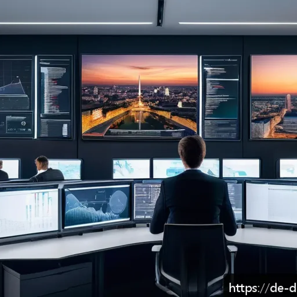비즈니스 인사이트를 위한 빅데이터 분석 프레임워크 - A modern data analytics office environment in Germany, featuring a diverse team of professionals col...
