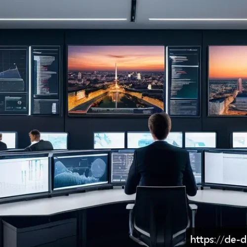 Home 17 비즈니스 인사이트를 위한 빅데이터 분석 프레임워크 - A modern data analytics office environment in Germany, featuring a diverse team of professionals col...