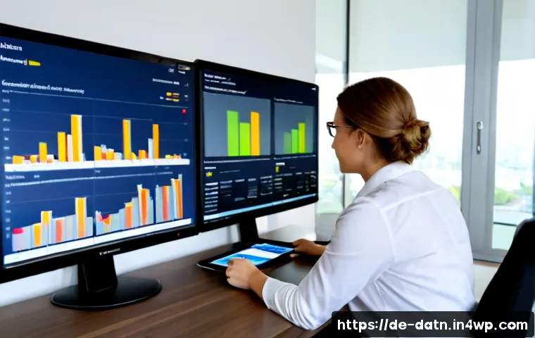 빅데이터 분석 프레임워크에서의 데이터 품질 관리 - Photorealistic modern German data operations office, a diverse analytics team reviewing data quality...